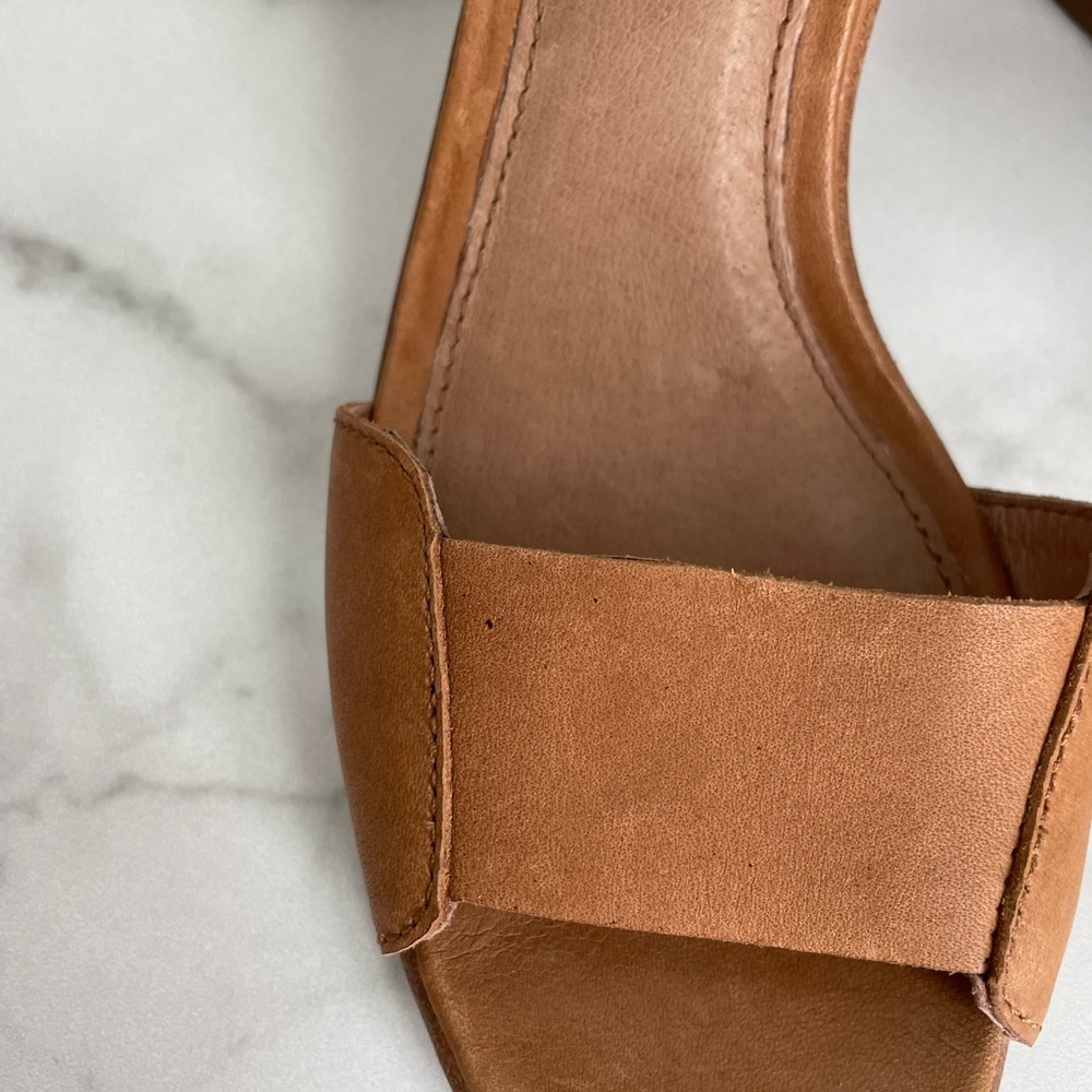 SOREL Nadia Block Heel Sandals Camel Size 9.5 - Picture 6 of 10